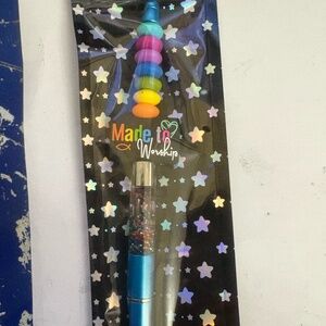 Made to worship Handmade Snow Globe Pen